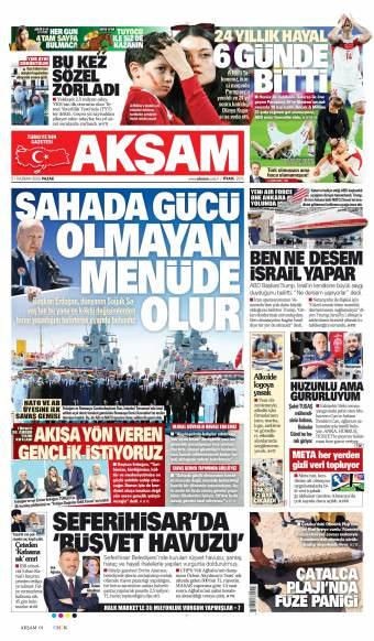 21 Haziran 2026 Akşam Gazetesi Manşetleri