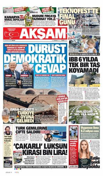 24 Ağustos 2026 Akşam Gazetesi Manşetleri