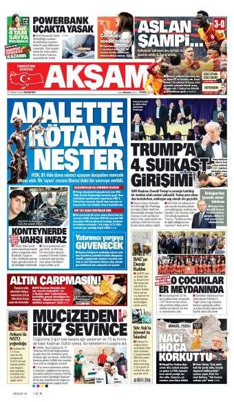 27 Nisan 2026 Akşam Gazetesi Manşetleri