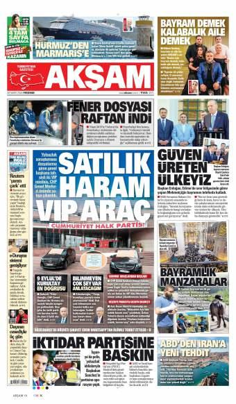 28 Mayıs 2026 Akşam Gazetesi Manşetleri