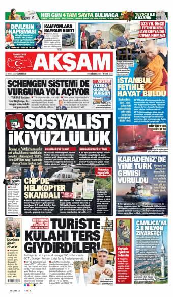 30 Mayıs 2026 Akşam Gazetesi Manşetleri