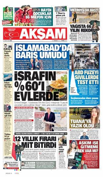 31 Mart 2026 Akşam Gazetesi Manşetleri
