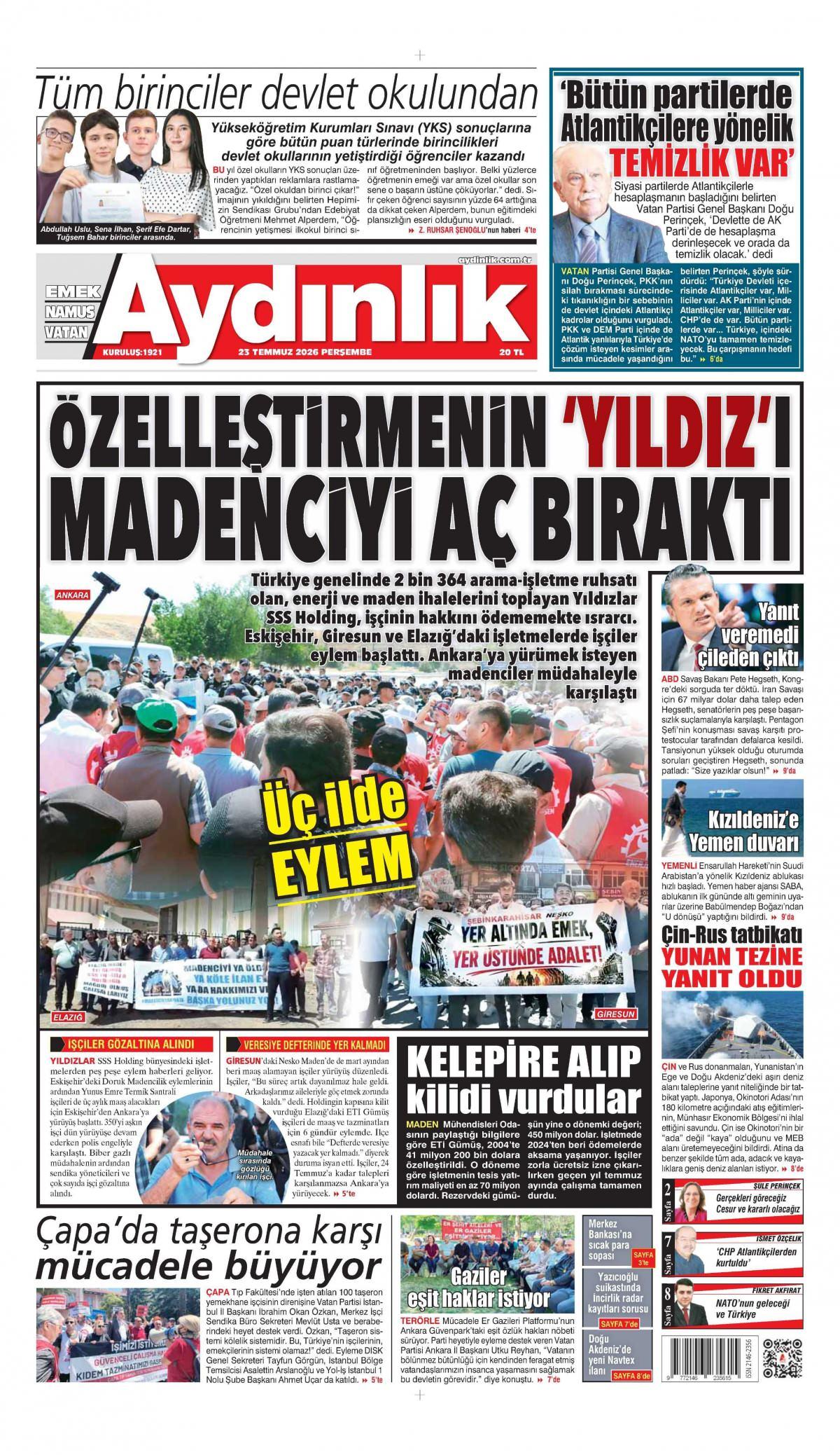 Aydınlık Gazetesi