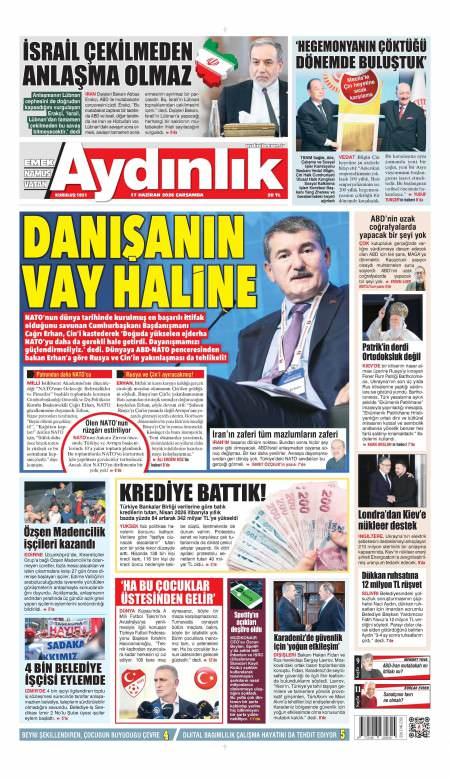 18 Haziran 2026 Aydınlık Gazetesi Manşetleri