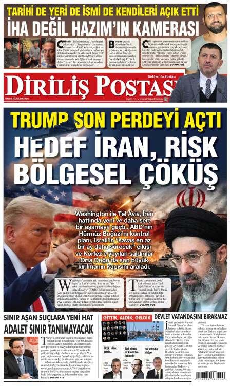 02 Mayıs 2026 Diriliş Postası Gazetesi Manşetleri