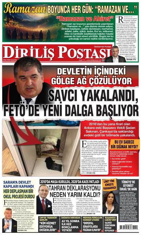 05 Mart 2026 Diriliş Postası Gazetesi Manşetleri