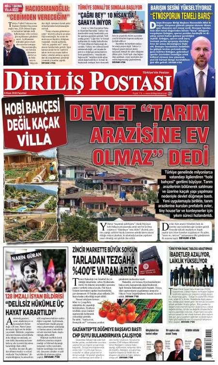 06 Nisan 2026 Diriliş Postası Gazetesi Manşetleri