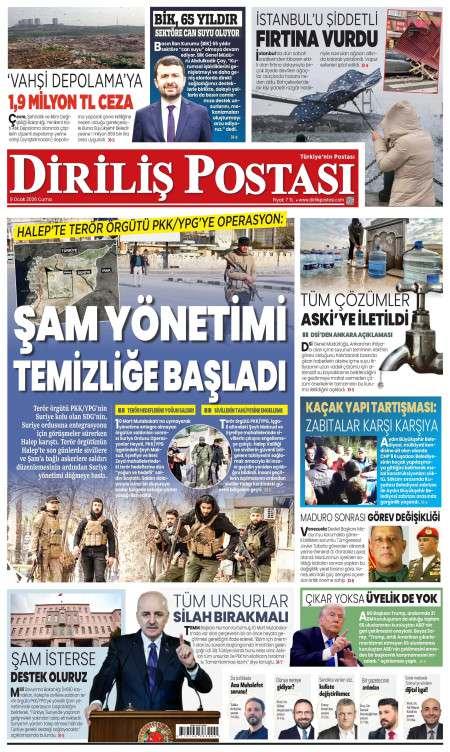 10 Ocak 2026 Diriliş Postası Gazetesi Manşetleri