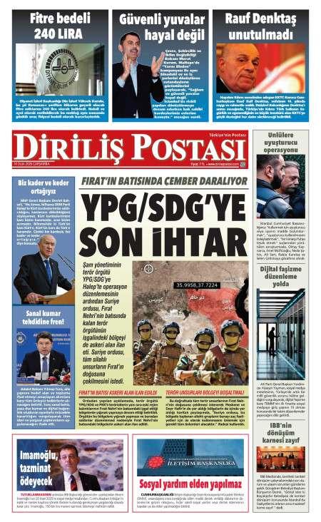 14 Ocak 2026 Diriliş Postası Gazetesi Manşetleri