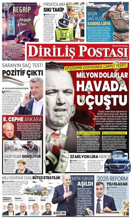 26 Aralık 2025 Diriliş Postası Gazetesi Manşetleri