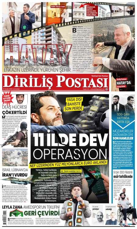 28 Aralık 2025 Diriliş Postası Gazetesi Manşetleri