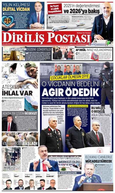 30 Aralık 2025 Diriliş Postası Gazetesi Manşetleri