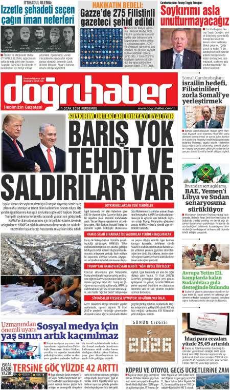 01 Ocak 2026 Doğru Haber Gazetesi Manşetleri