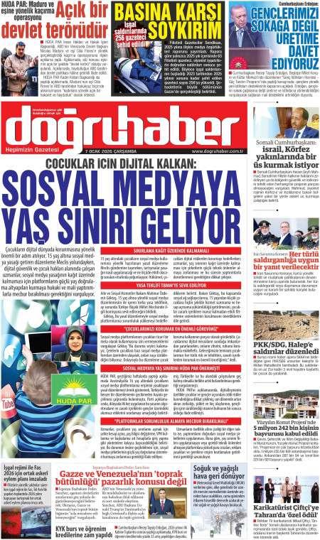 07 Ocak 2026 Doğru Haber Gazetesi Manşetleri
