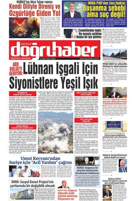 10 Ocak 2026 Doğru Haber Gazetesi Manşetleri