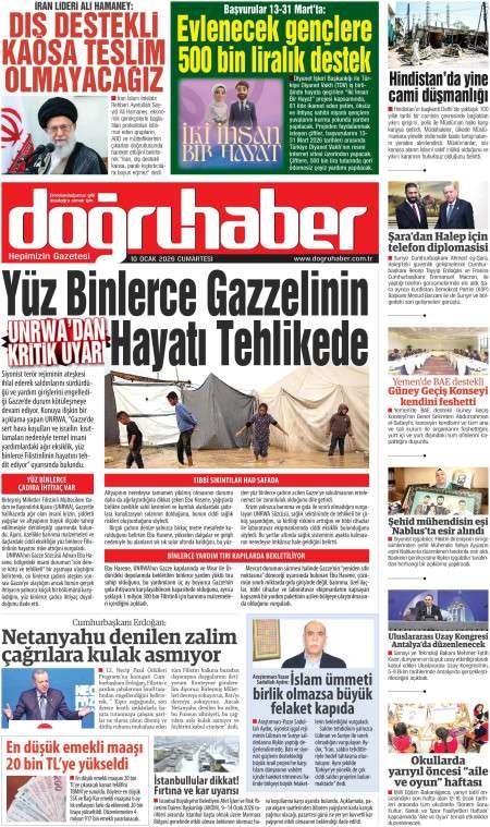 10 Ocak 2026 Doğru Haber Gazetesi Manşetleri