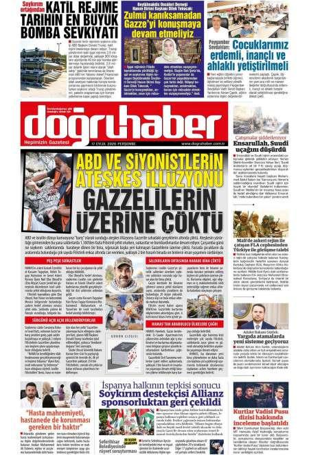 17 Eylül 2026 Doğru Haber Gazetesi Manşetleri