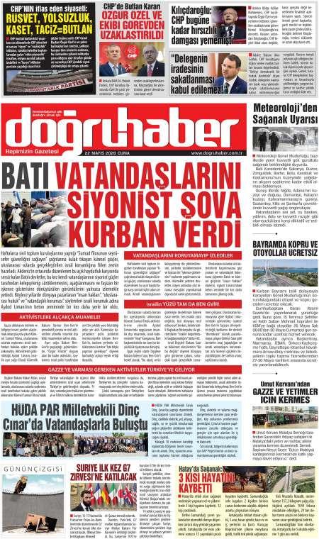 22 Mayıs 2026 Doğru Haber Gazetesi Manşetleri