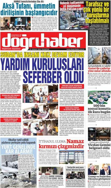 30 Aralık 2025 Doğru Haber Gazetesi Manşetleri