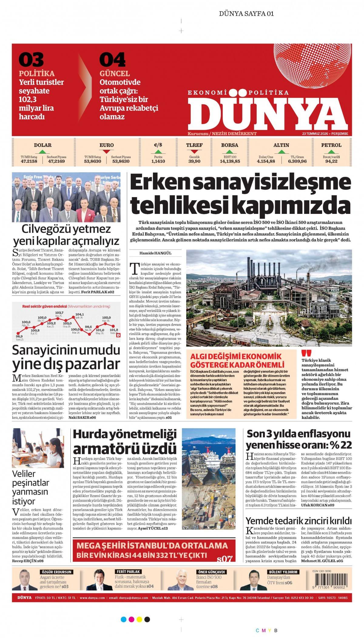 D&uuml;nya Gazetesi
