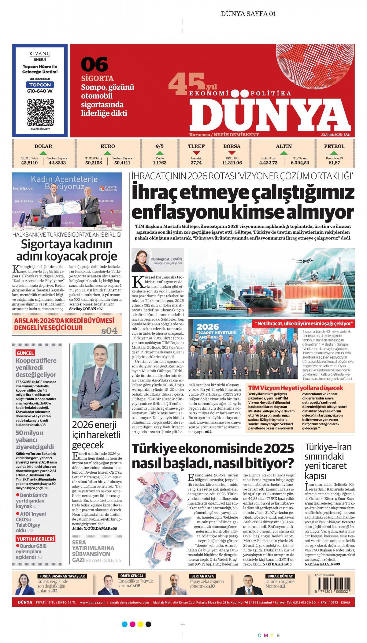 D&uuml;nya Gazetesi