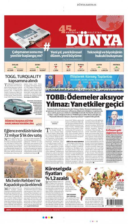 06 Aralık 2025 Dünya Gazetesi Manşetleri