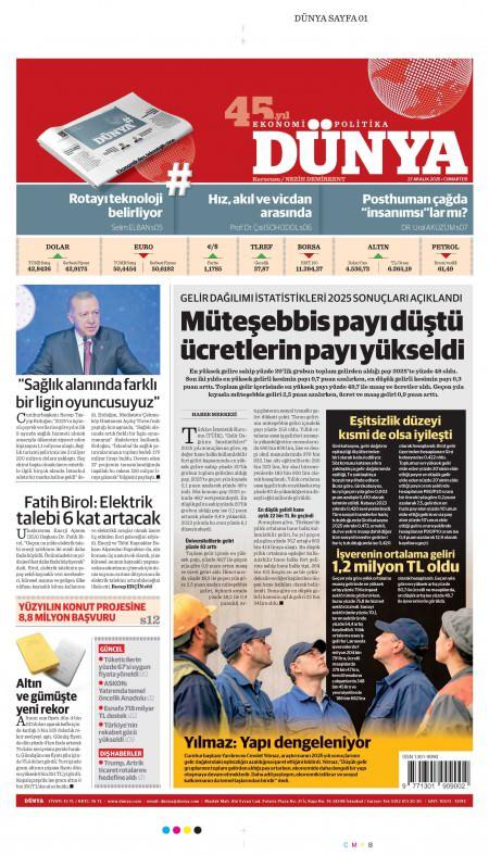 28 Aralık 2025 Dünya Gazetesi Manşetleri