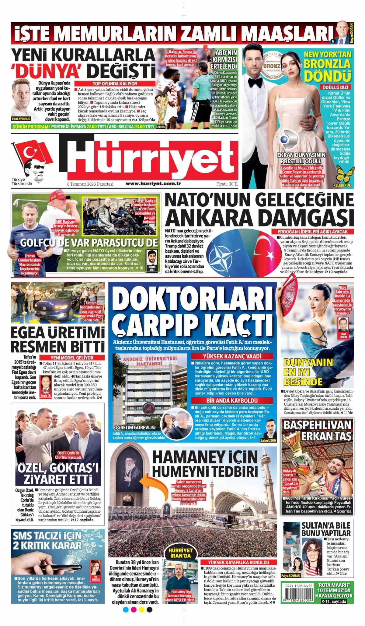 H&uuml;rriyet Gazetesi