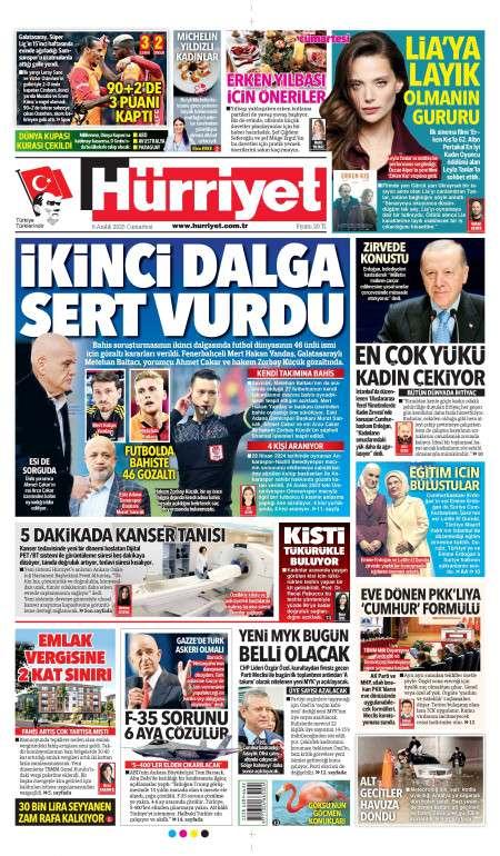 06 Aralık 2025 Hürriyet Gazetesi Manşetleri