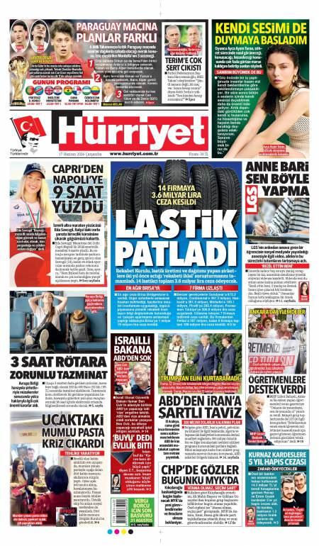 18 Haziran 2026 Hürriyet Gazetesi Manşetleri