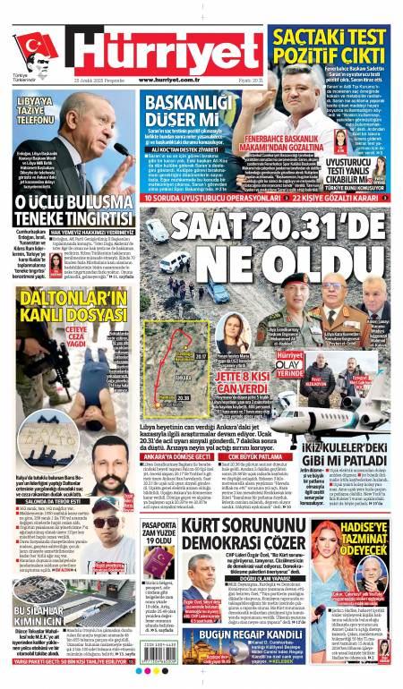 26 Aralık 2025 Hürriyet Gazetesi Manşetleri
