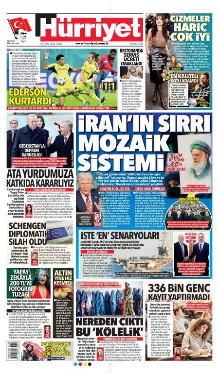 30 Ocak 2026 Hürriyet Gazetesi Manşetleri