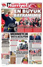 29 Ekim 2026 Hürriyet Gazetesi Manşetleri