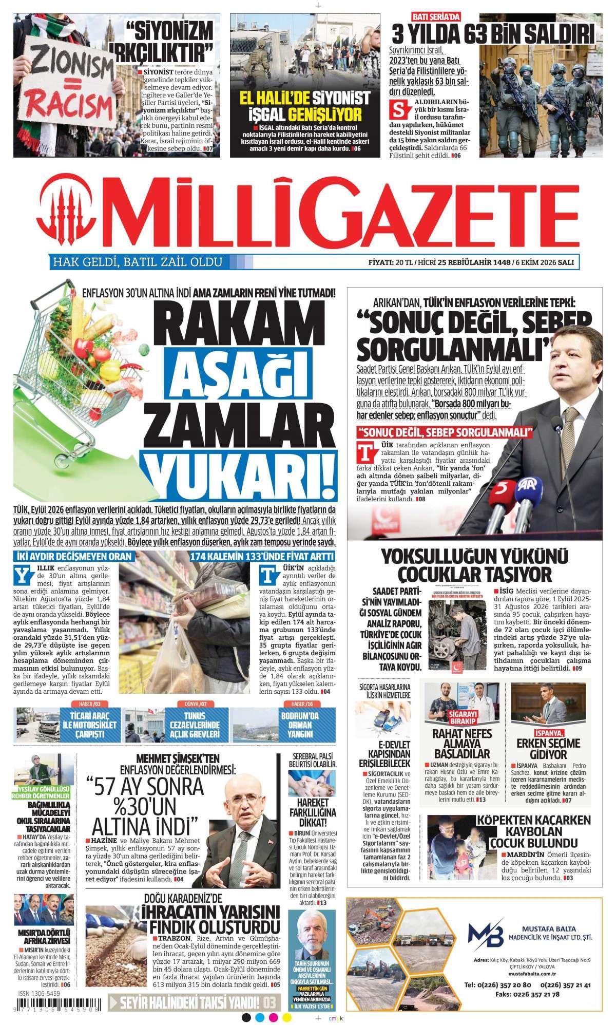 Milli Gazete Gazetesi
