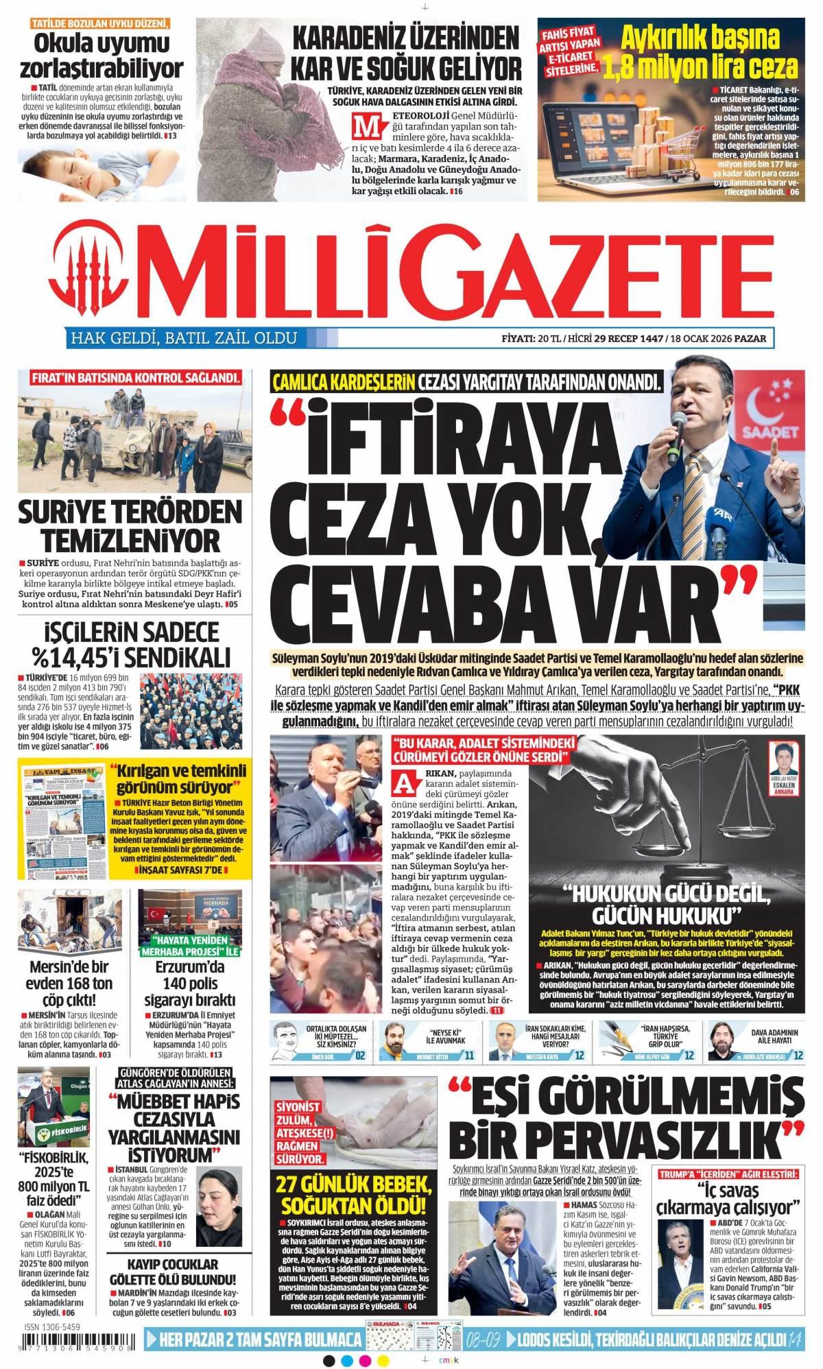 Milli Gazete Gazetesi