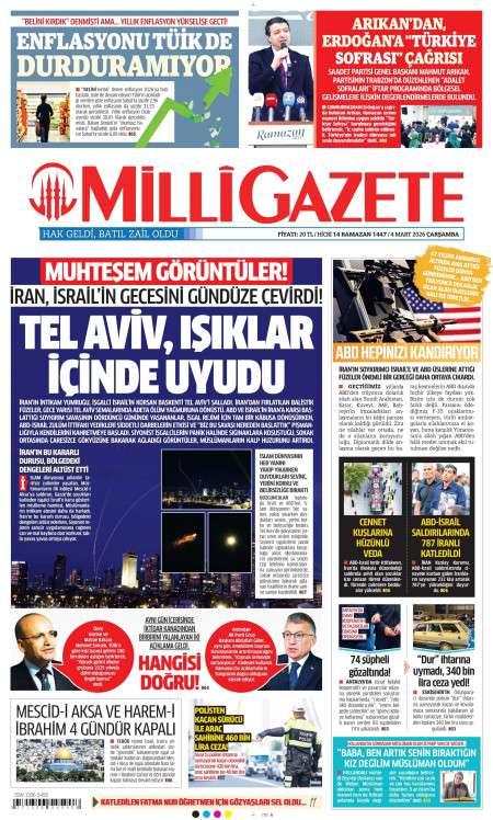 05 Mart 2026 Milli Gazete Gazetesi Manşetleri