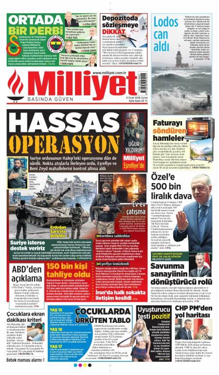 10 Ocak 2026 Milliyet Gazetesi Manşetleri