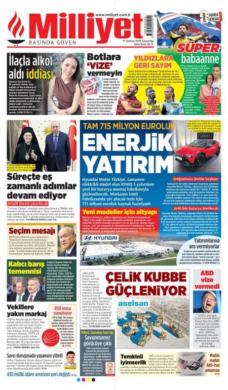 18 Haziran 2026 Milliyet Gazetesi Manşetleri