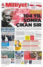 29 Ekim 2026 Milliyet Gazetesi Manşetleri