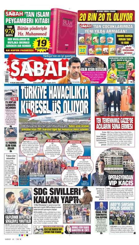 10 Ocak 2026 Sabah Gazetesi Manşetleri