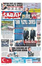 29 Ekim 2026 Sabah Gazetesi Manşetleri