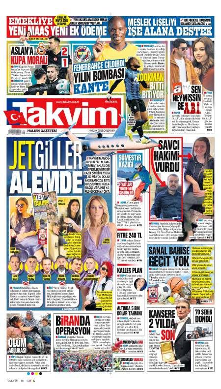 14 Ocak 2026 Takvim Gazetesi Manşetleri