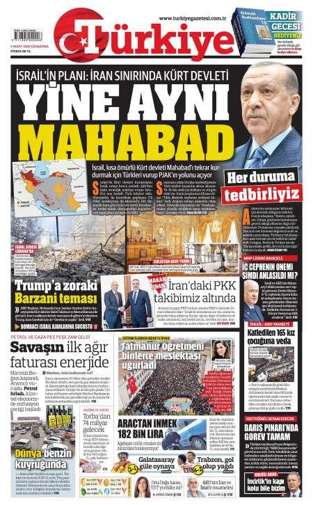 05 Mart 2026 Türkiye Gazetesi Manşetleri