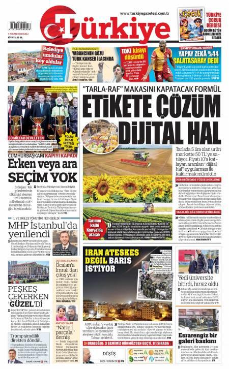 07 Nisan 2026 Türkiye Gazetesi Manşetleri