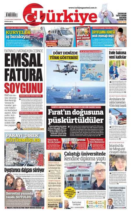 17 Ocak 2026 Türkiye Gazetesi Manşetleri