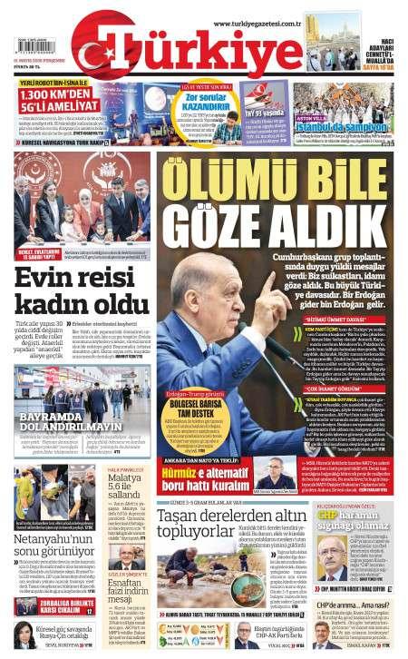 21 Mayıs 2026 Türkiye Gazetesi Manşetleri