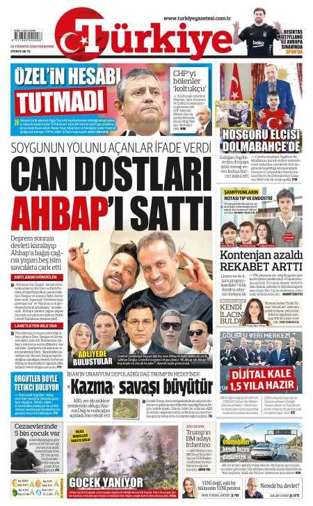 23 Temmuz 2026 Türkiye Gazetesi Manşetleri