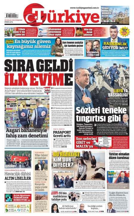 26 Aralık 2025 Türkiye Gazetesi Manşetleri
