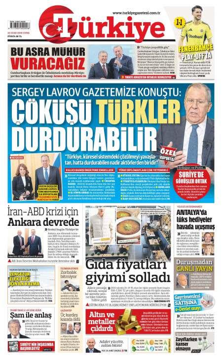 30 Ocak 2026 Türkiye Gazetesi Manşetleri