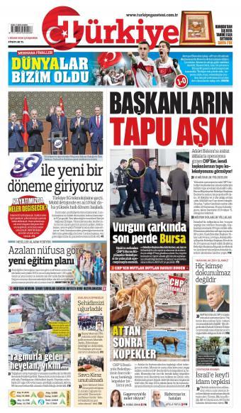 01 Nisan 2026 Türkiye Gazetesi Manşetleri